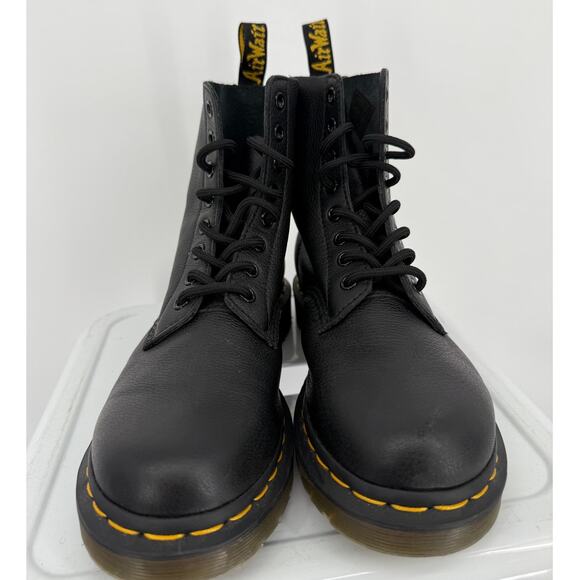 Dr. Marten's Combat Boot 1460 Pascal Virginia Leather Lace Up Boots Sz 8 Docs - Picture 3 of 9